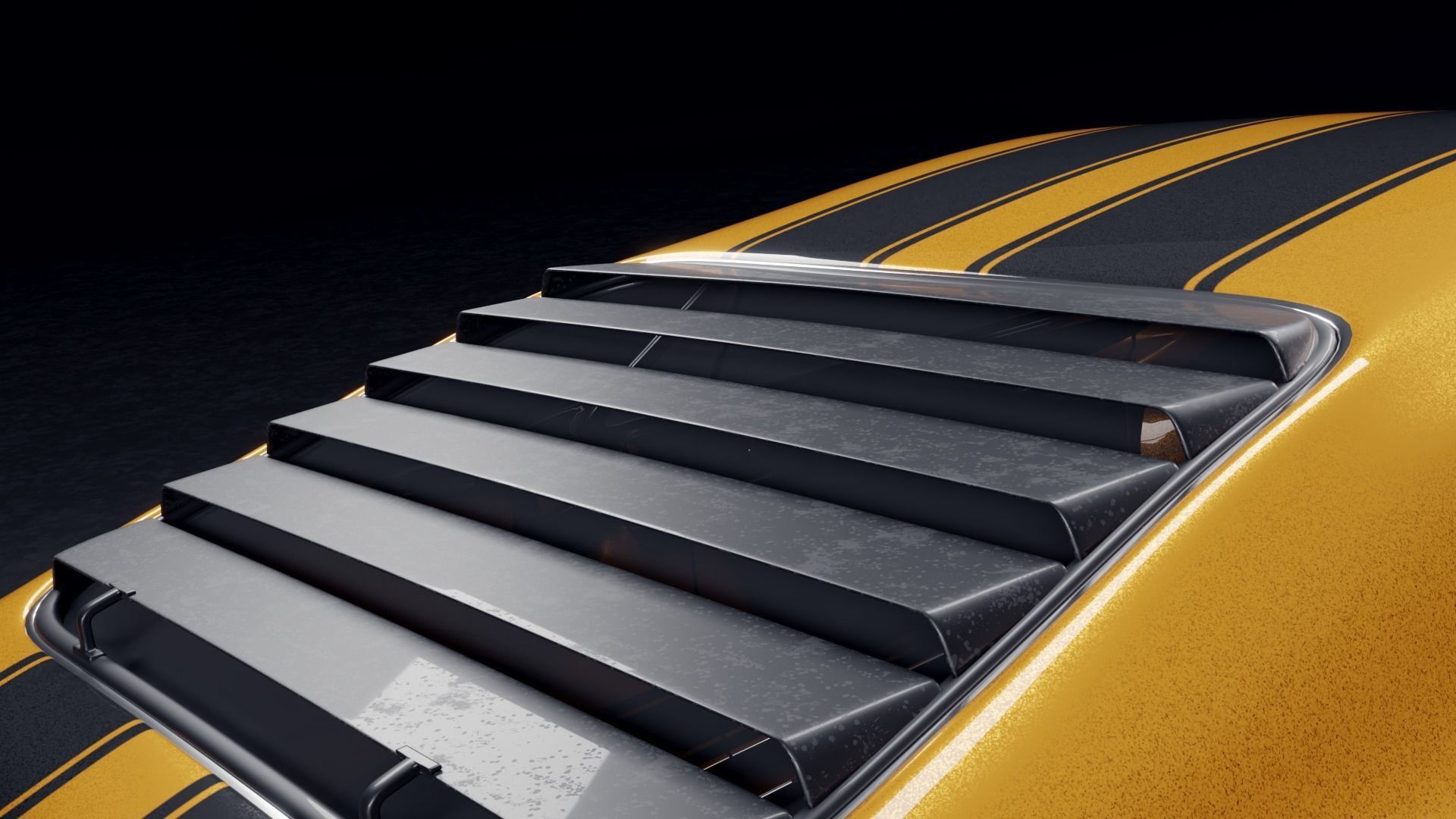 Boss 302 1969 Free 3D model_7