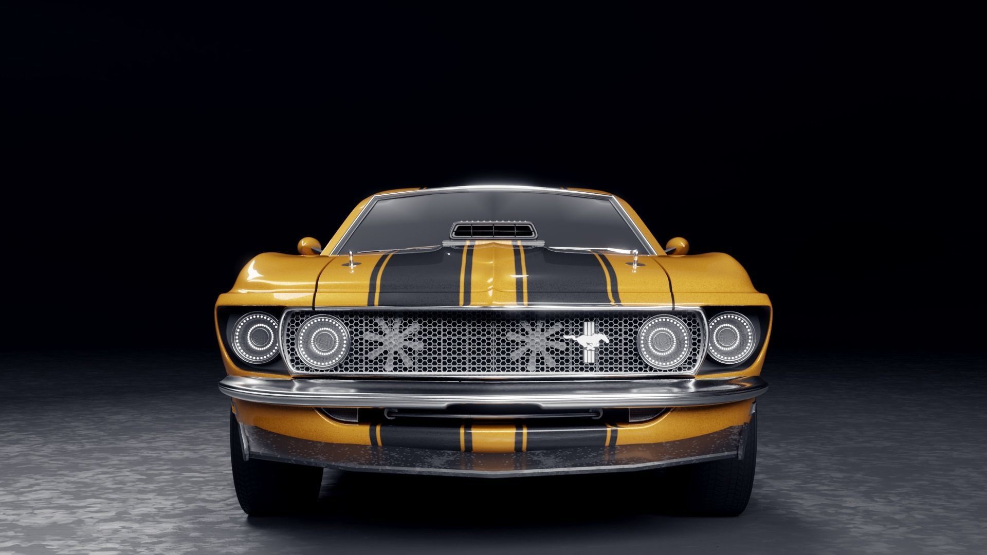 Boss 302 1969 Free 3D model_3