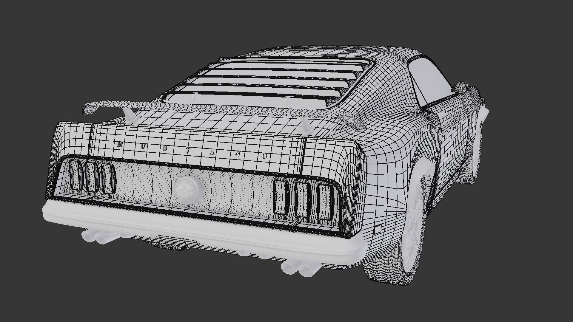 Boss 302 1969 Free 3D model_10