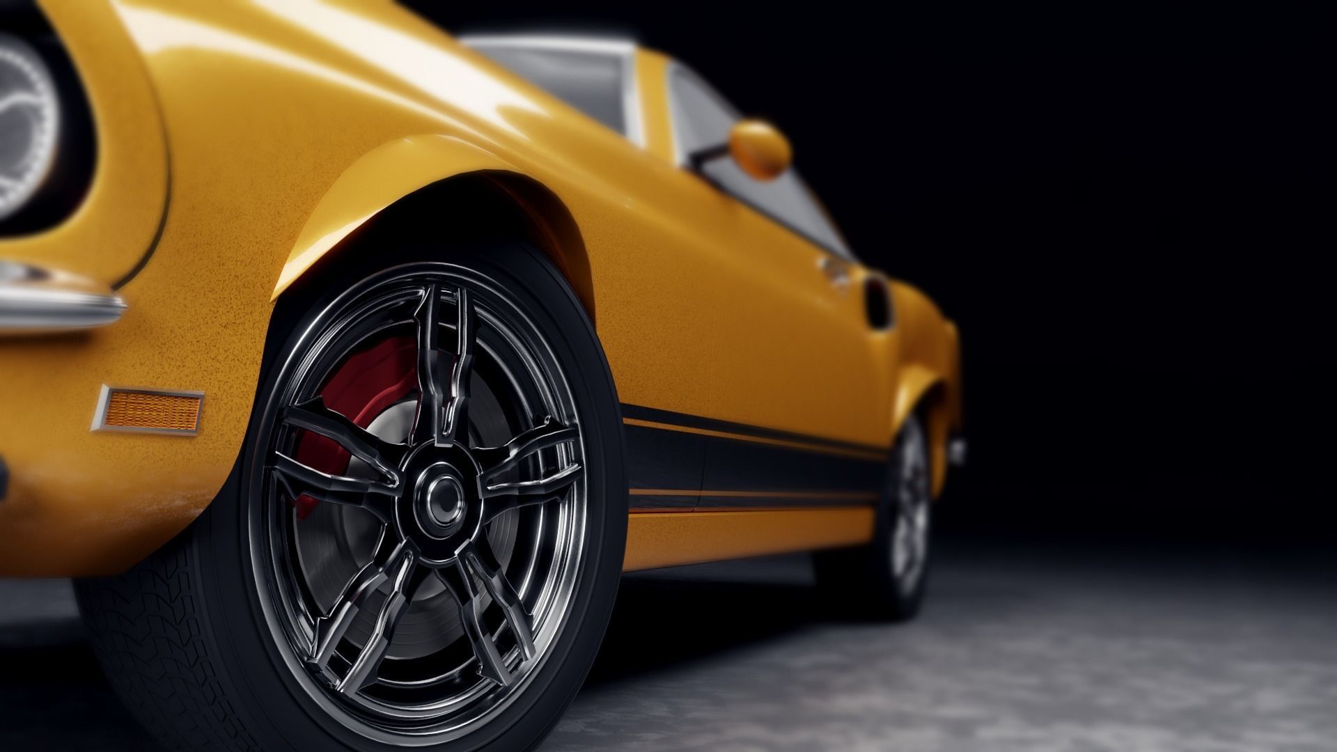 Boss 302 1969 Free 3D model_5