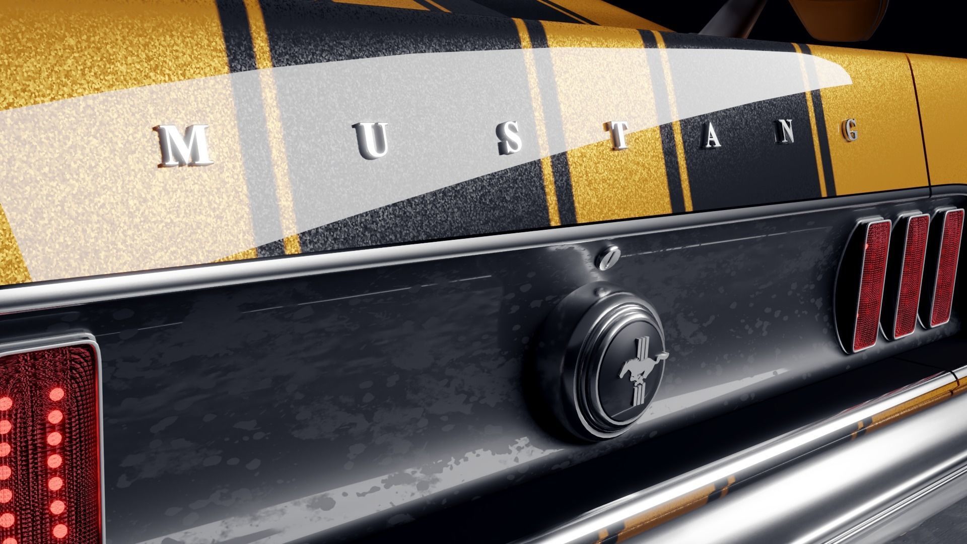 Boss 302 1969 Free 3D model_6