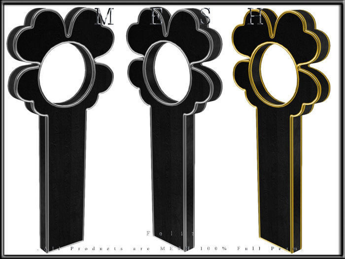 Shamrock door hangers  Low-poly 3D model_1