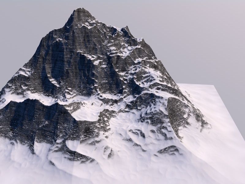 Snow Mountain 3D model_1