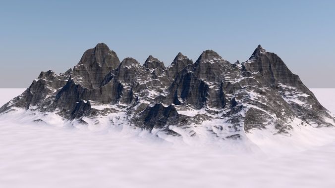 Snow Mountain 3D model