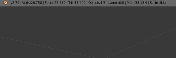 Fox Squirrel Low-poly 3D model_2
