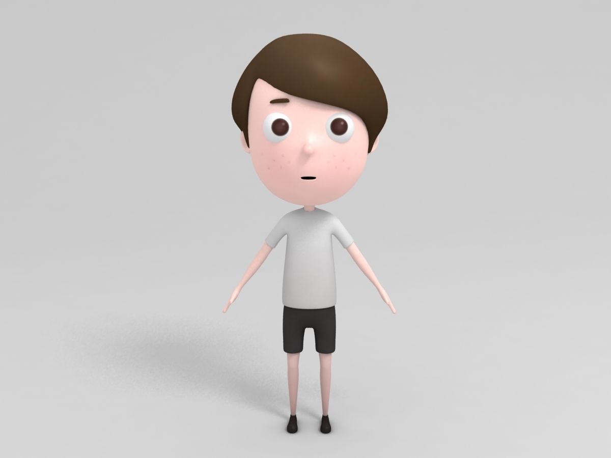 Boy Character 3D model_1