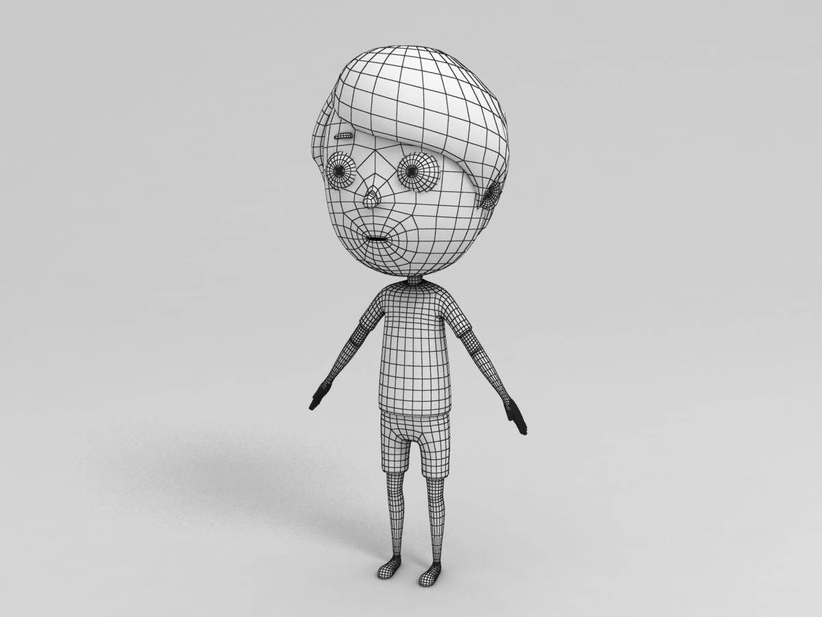 Boy Character 3D model_7
