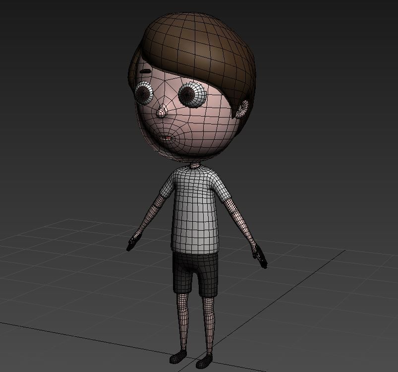 Boy Character 3D model_8