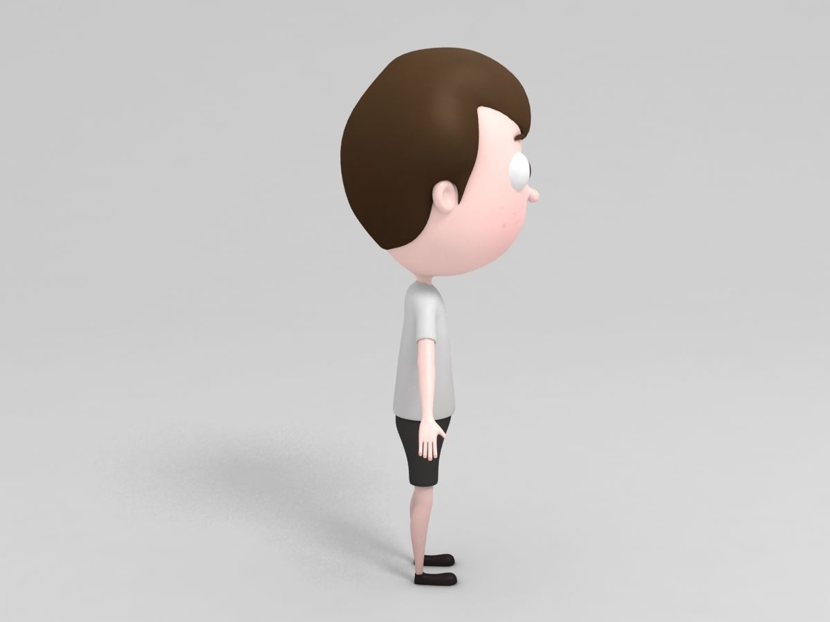 Boy Character 3D model_2
