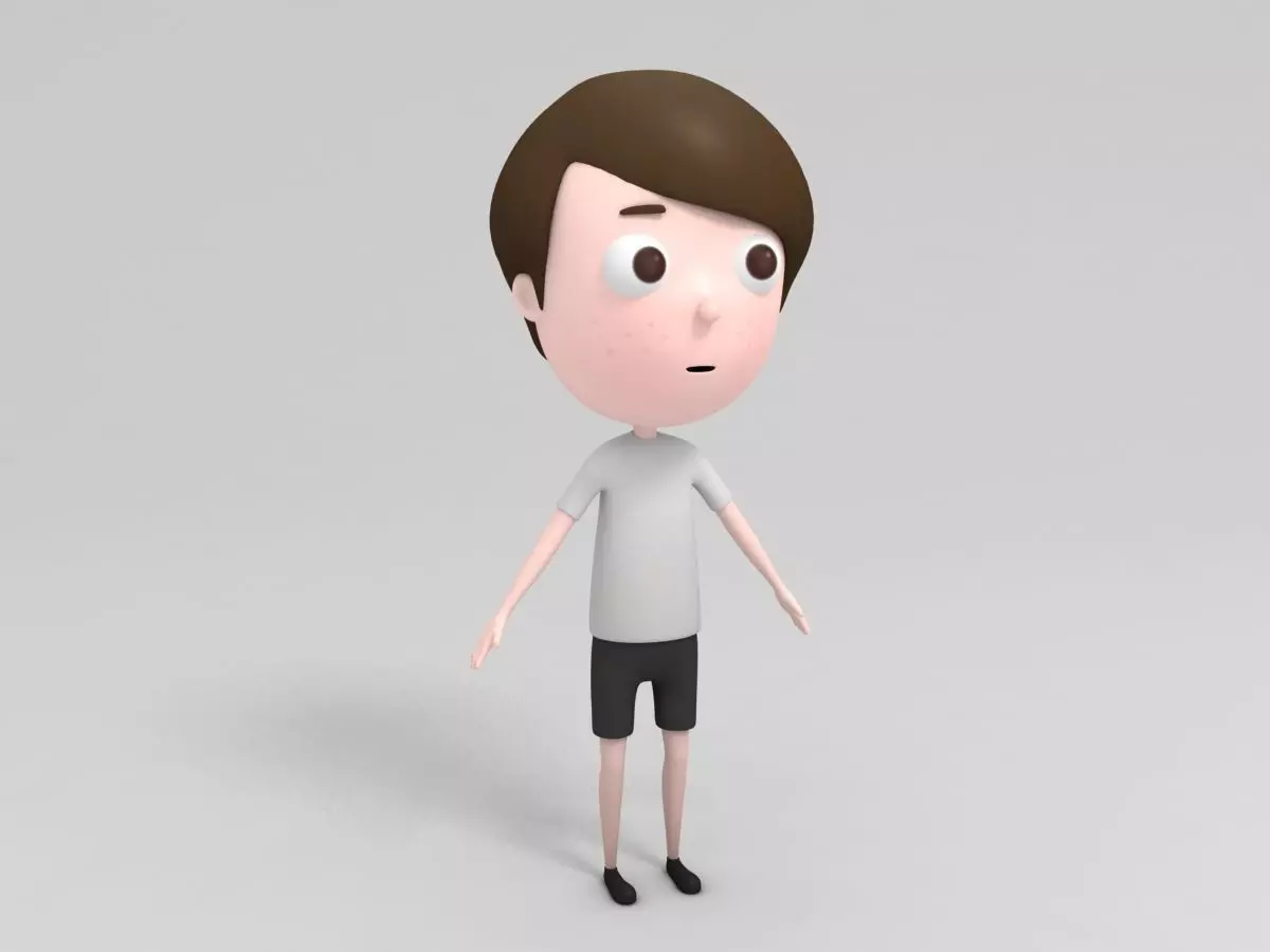 Boy Character 3D model_0