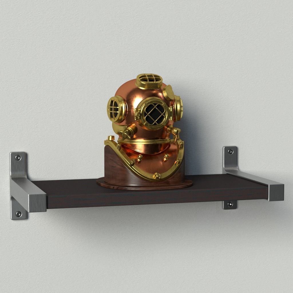 Dive Helmet Decor 3D model_4
