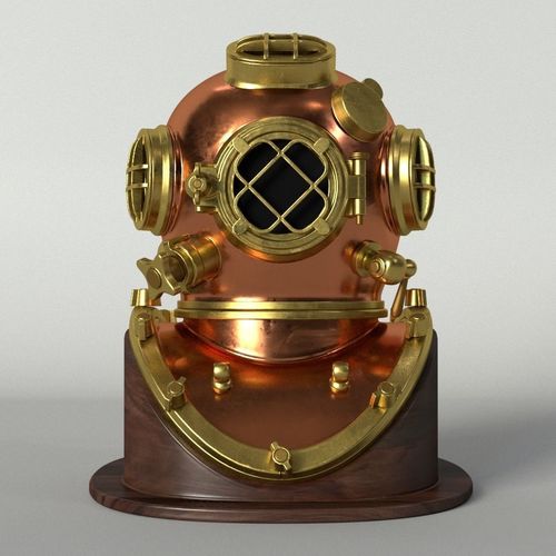 Dive Helmet Decor 3D model