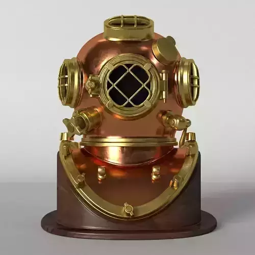 Dive Helmet Decor 3D model