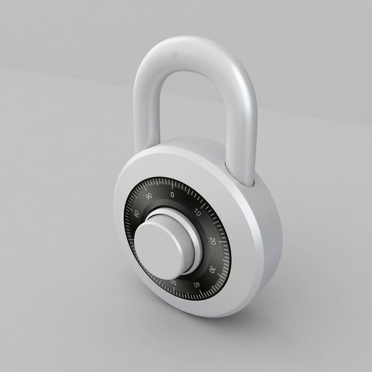 Padlock 3D model_1