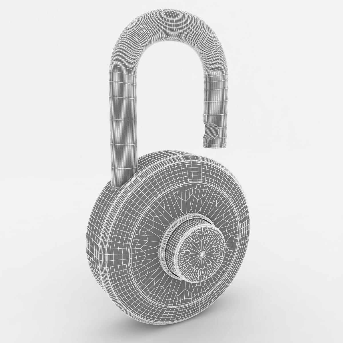 Padlock 3D model_5