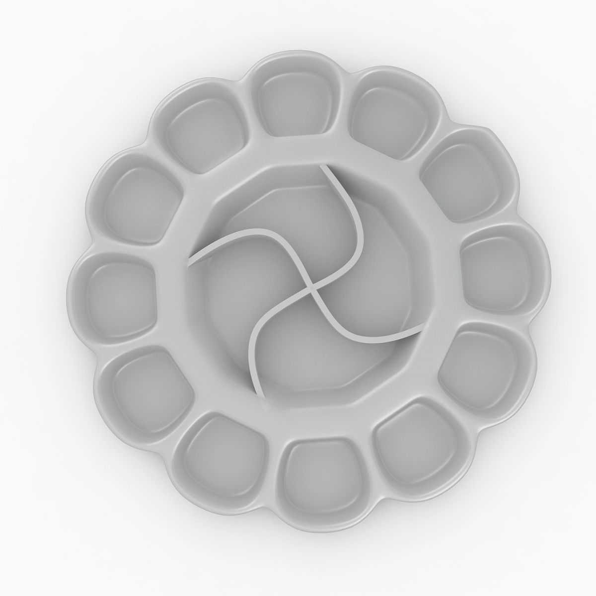 Paint Mixing Tray 3D model_2