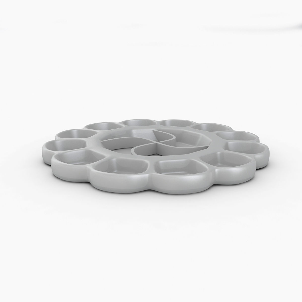 Paint Mixing Tray 3D model_1