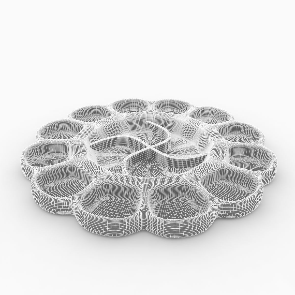 Paint Mixing Tray 3D model_4