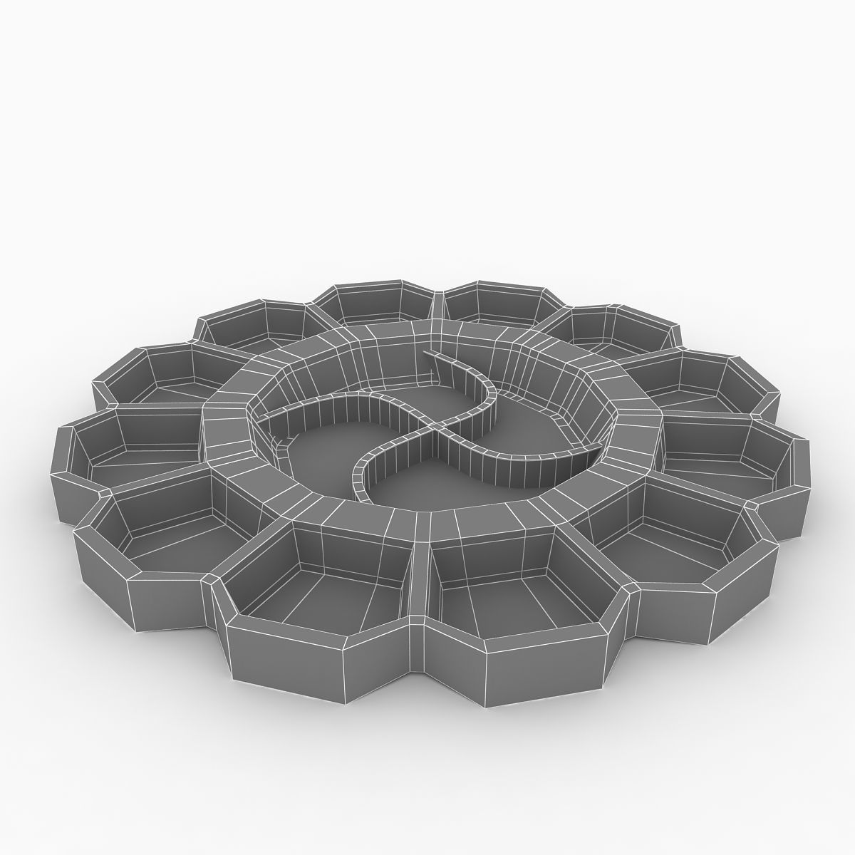Paint Mixing Tray 3D model_5