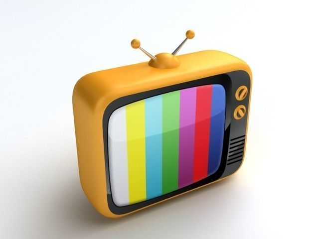 Retro TV 3D model
