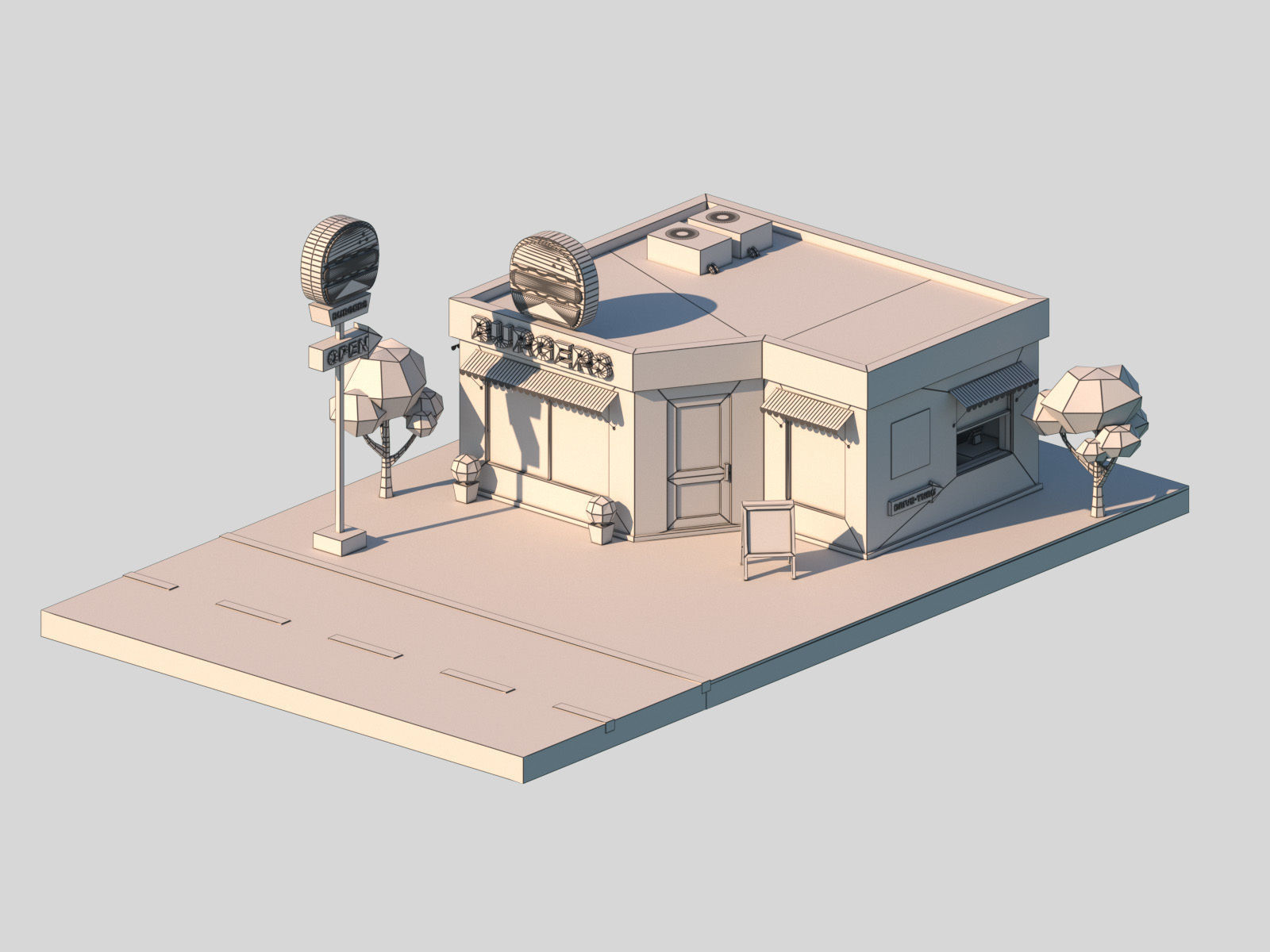 Low Poly City Pack Low-poly 3D model_33