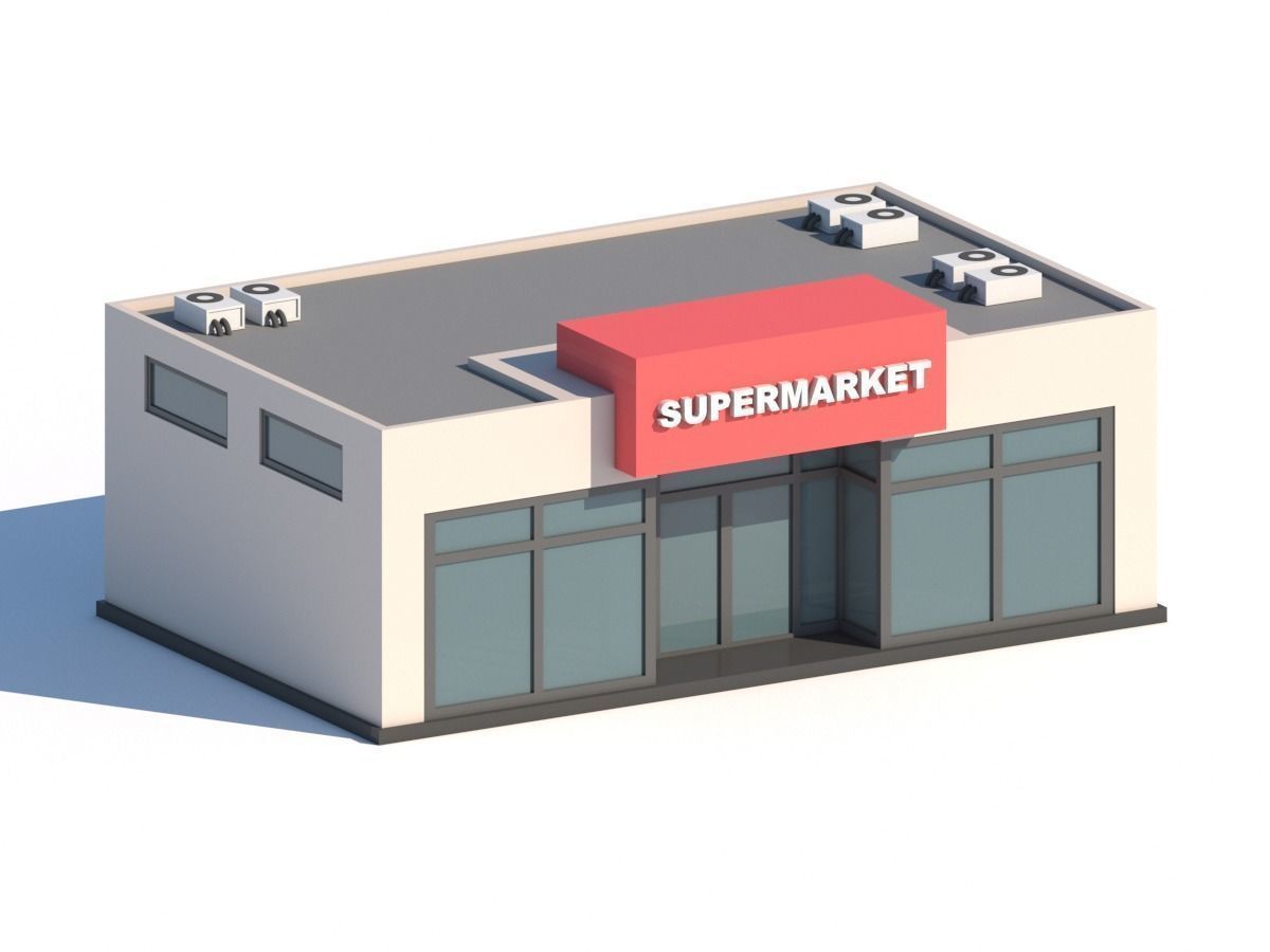 Low Poly City Pack Low-poly 3D model_4