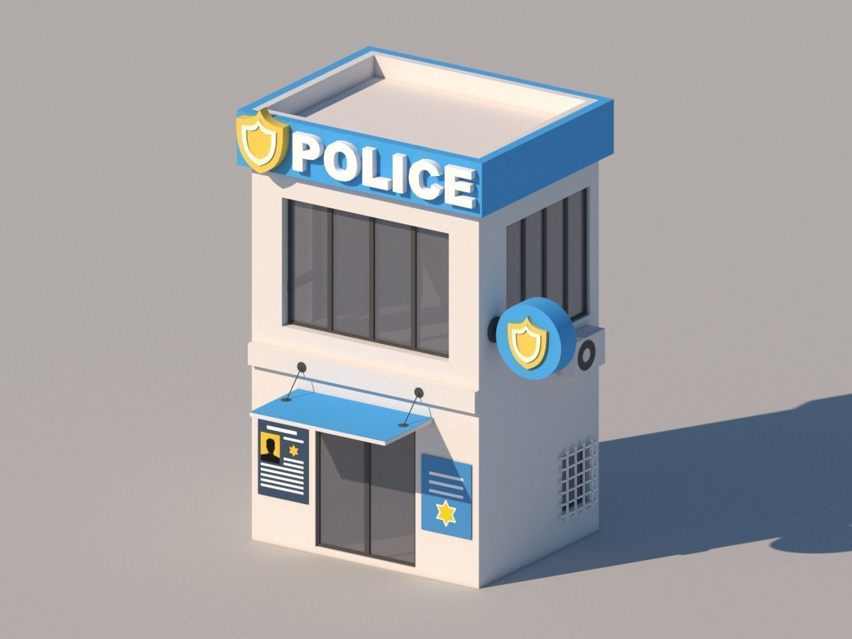 Low Poly City Pack Low-poly 3D model_2