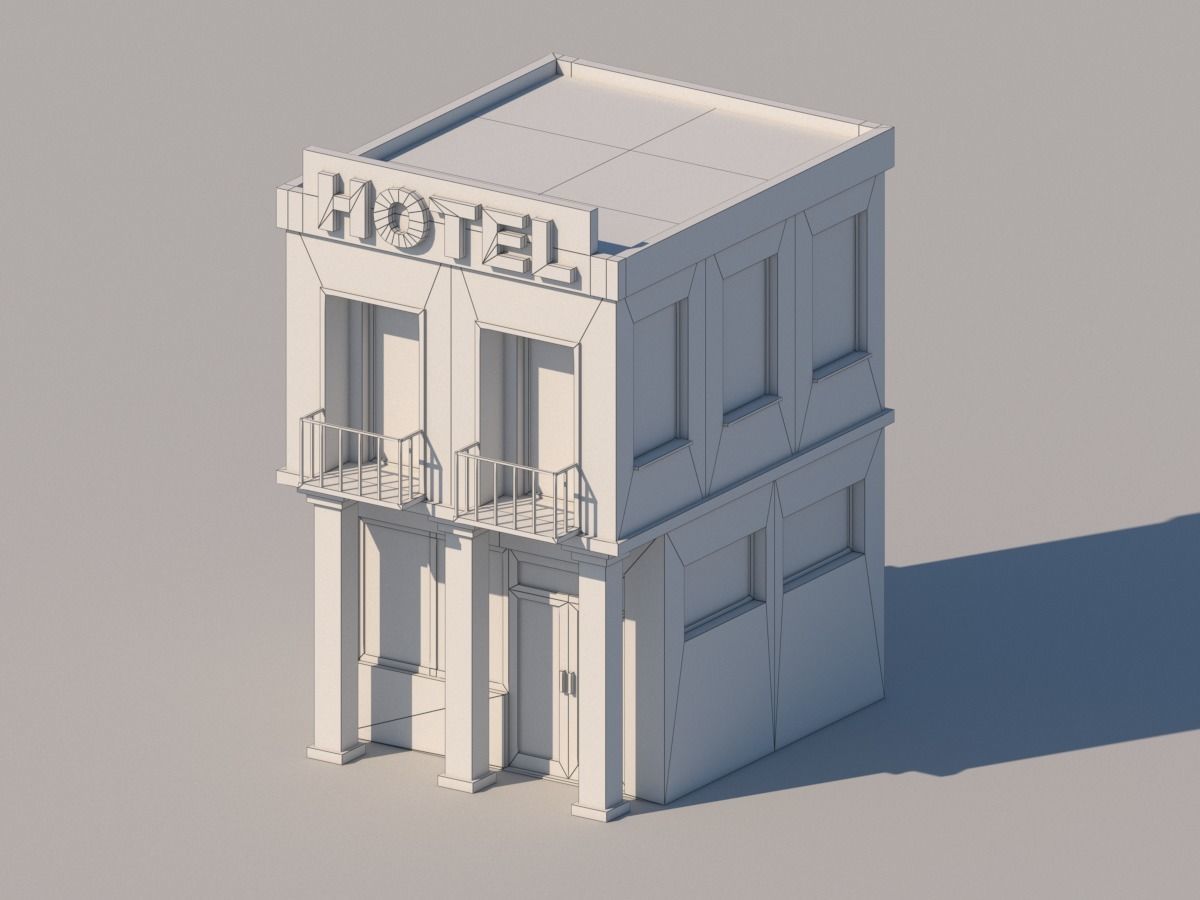 Low Poly City Pack Low-poly 3D model_31