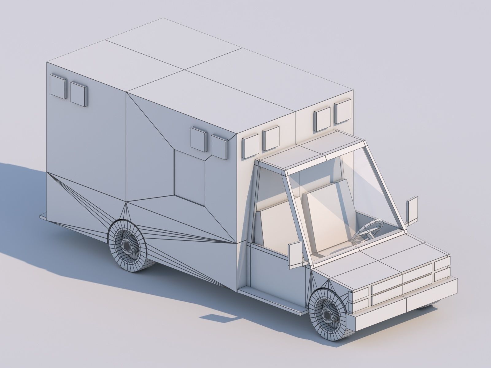 Low Poly City Pack Low-poly 3D model_17