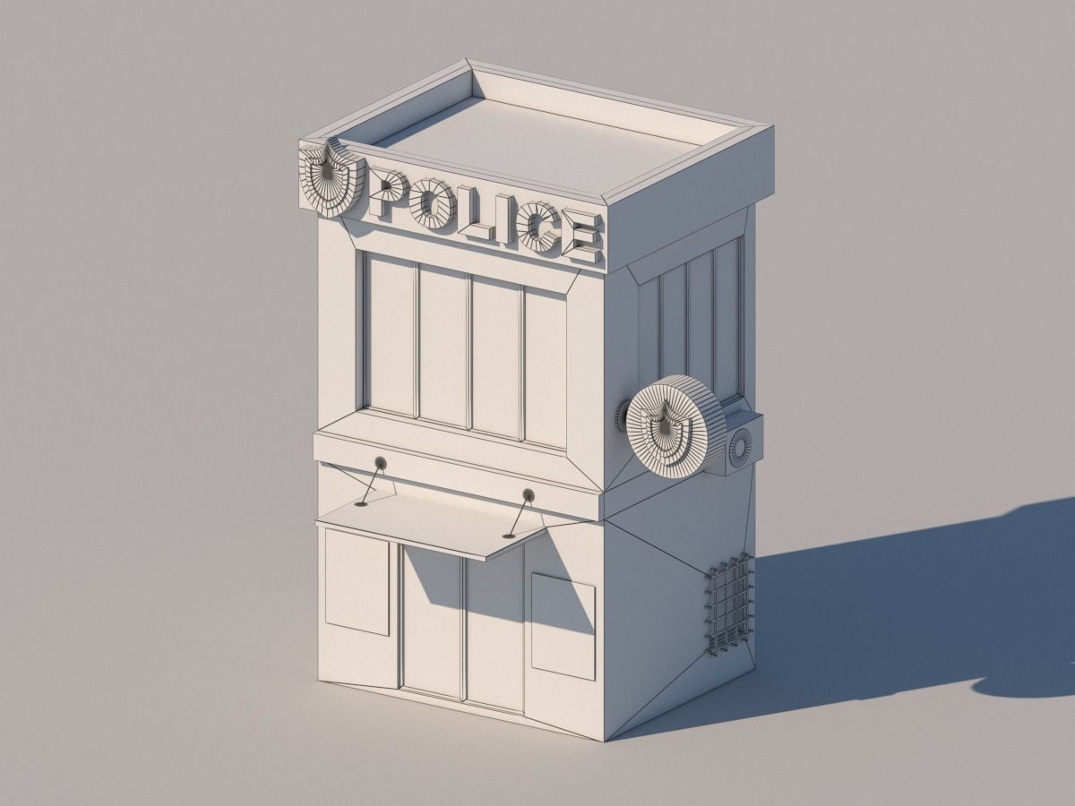 Low Poly City Pack Low-poly 3D model_3