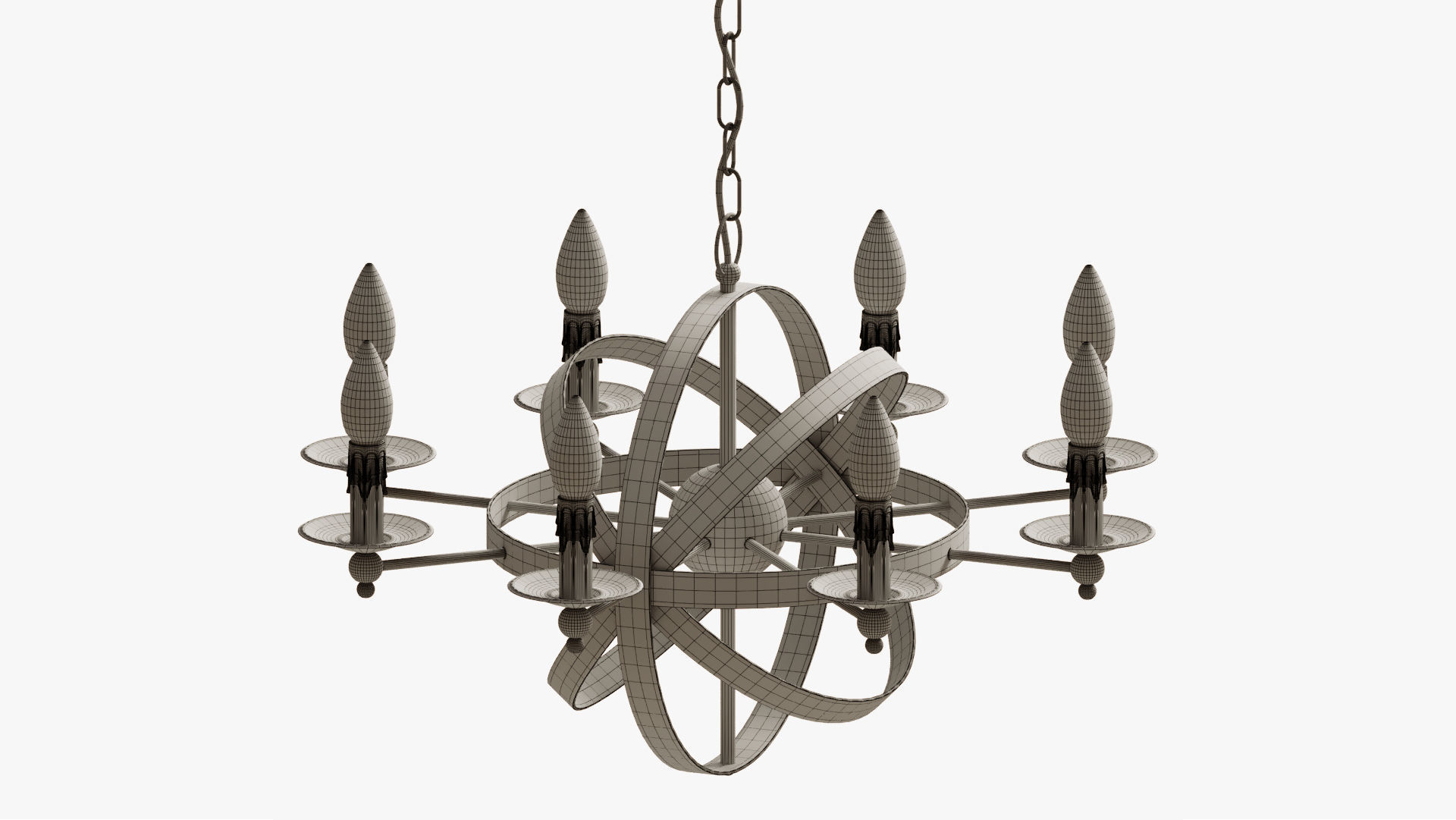 chandelier heliosphere 3D model_13