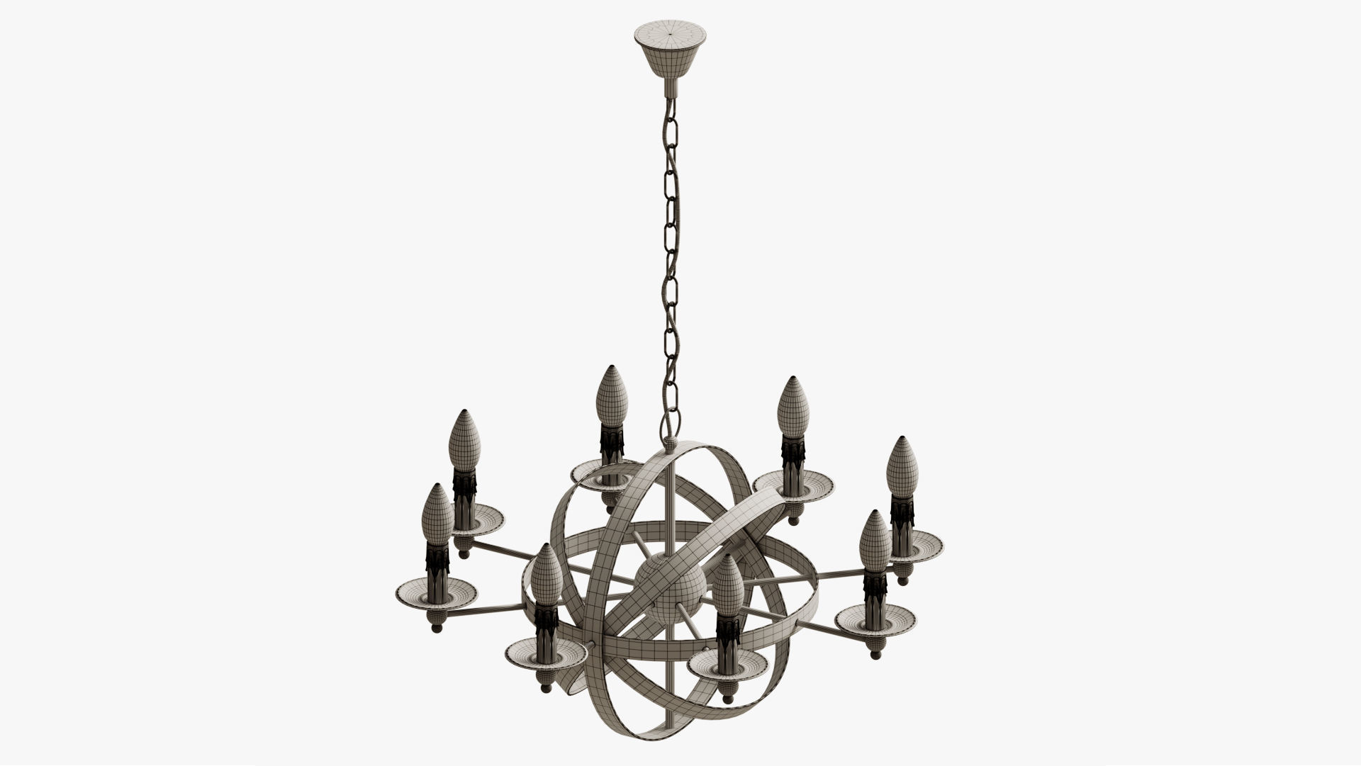 chandelier heliosphere 3D model_12