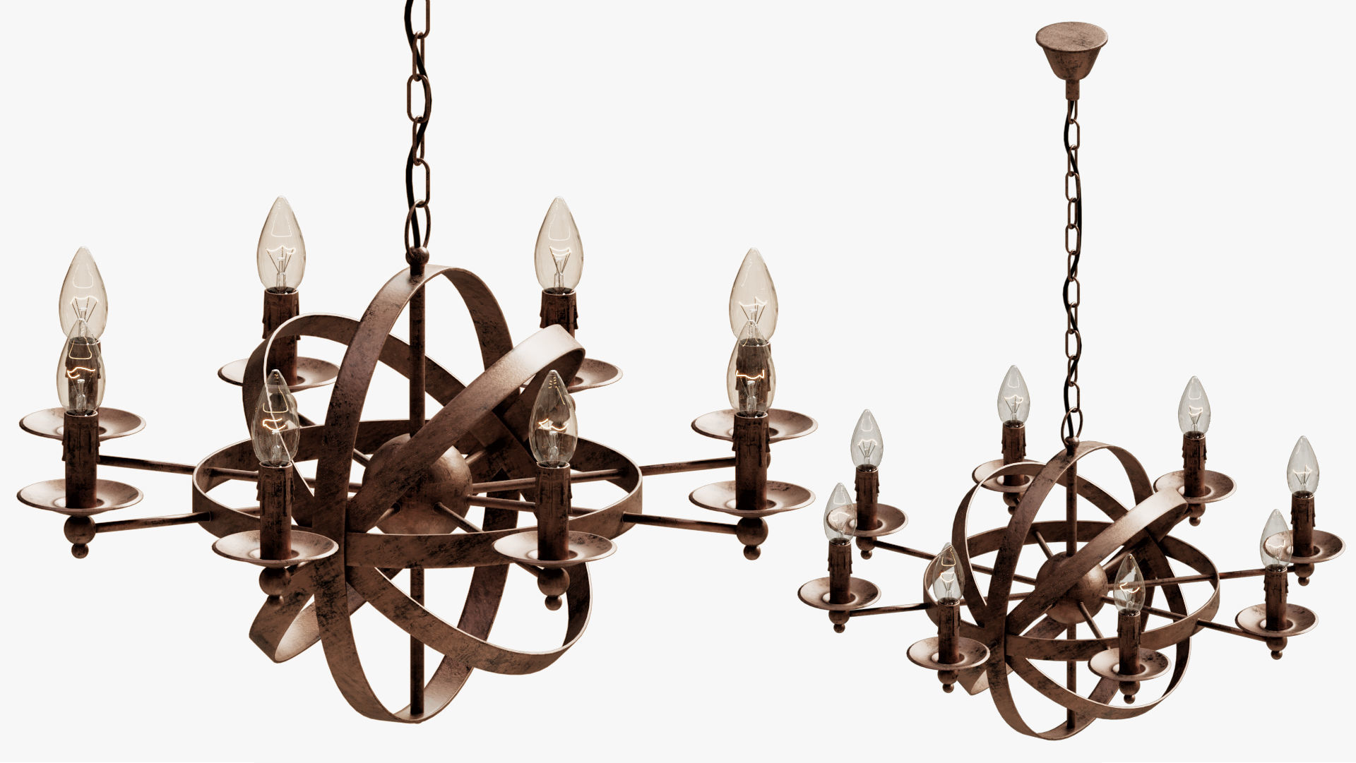 chandelier heliosphere 3D model_1