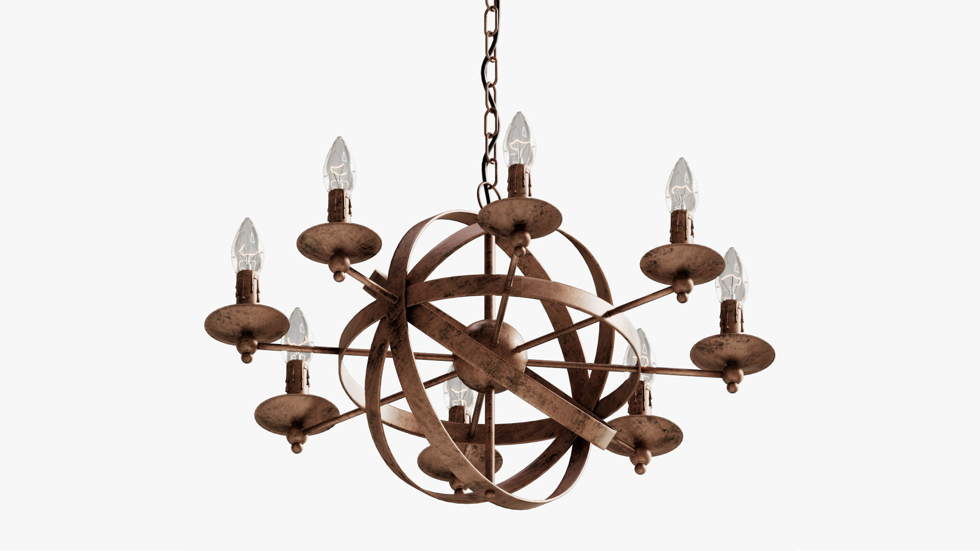 chandelier heliosphere 3D model_11