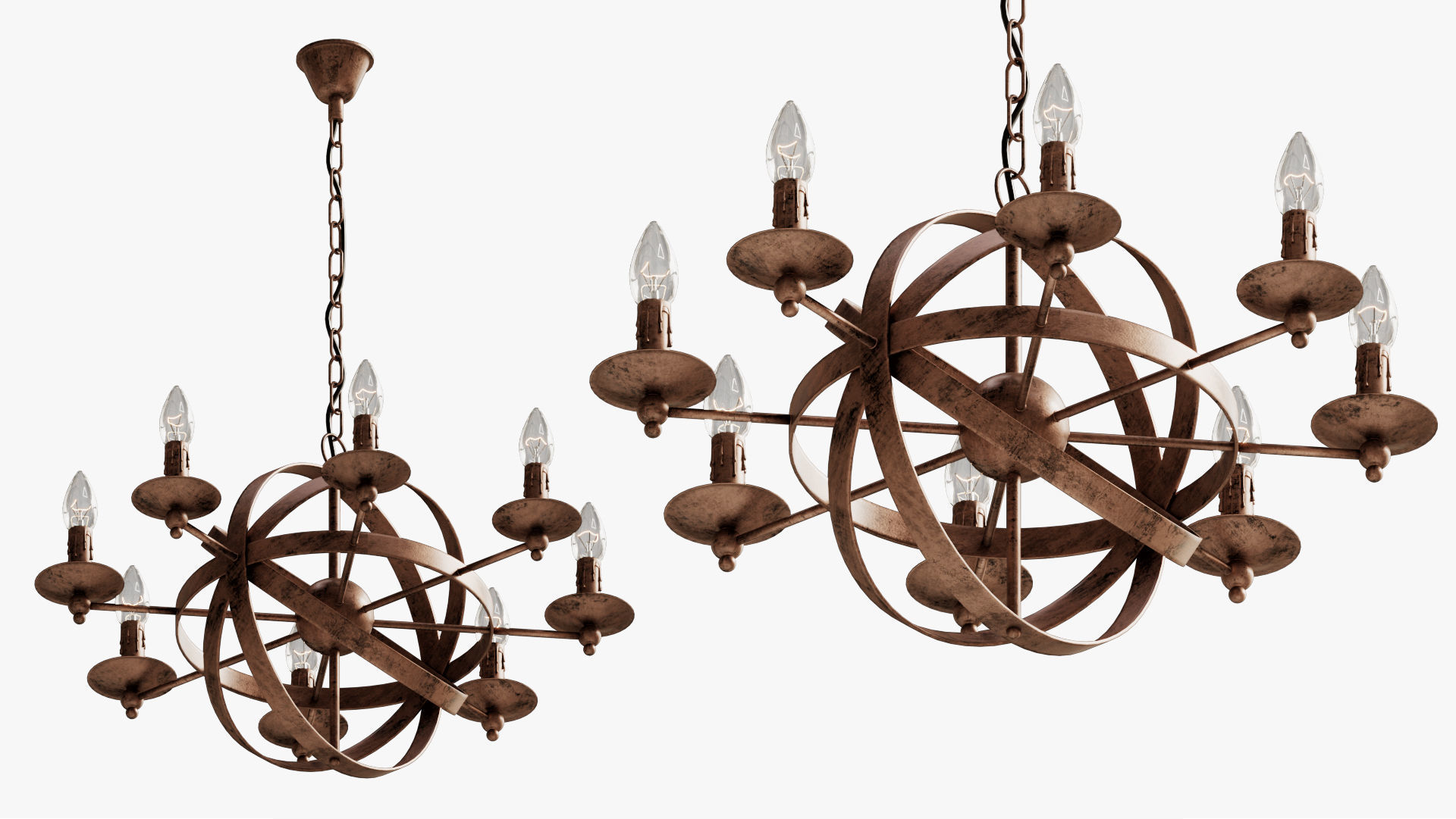 chandelier heliosphere 3D model_3