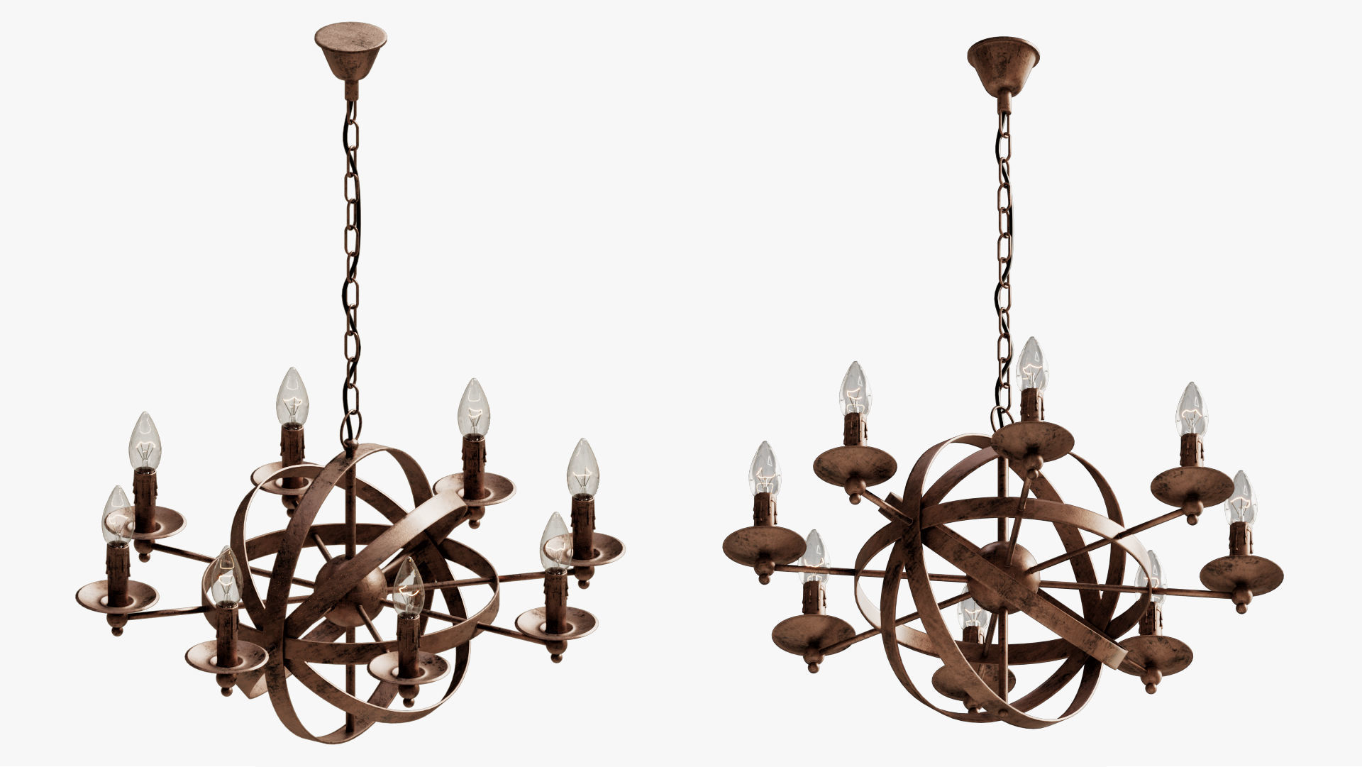 chandelier heliosphere 3D model_2