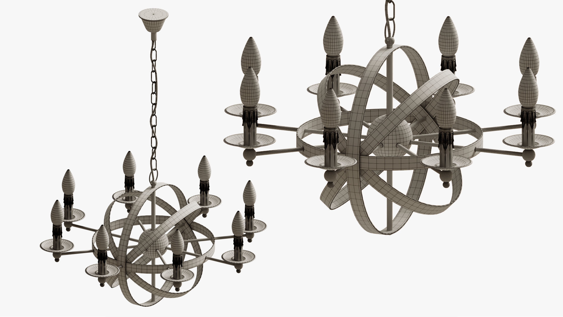 chandelier heliosphere 3D model_7