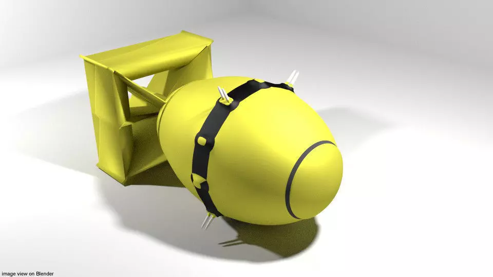 Atomic Bomb - Fat Man 3D model_0