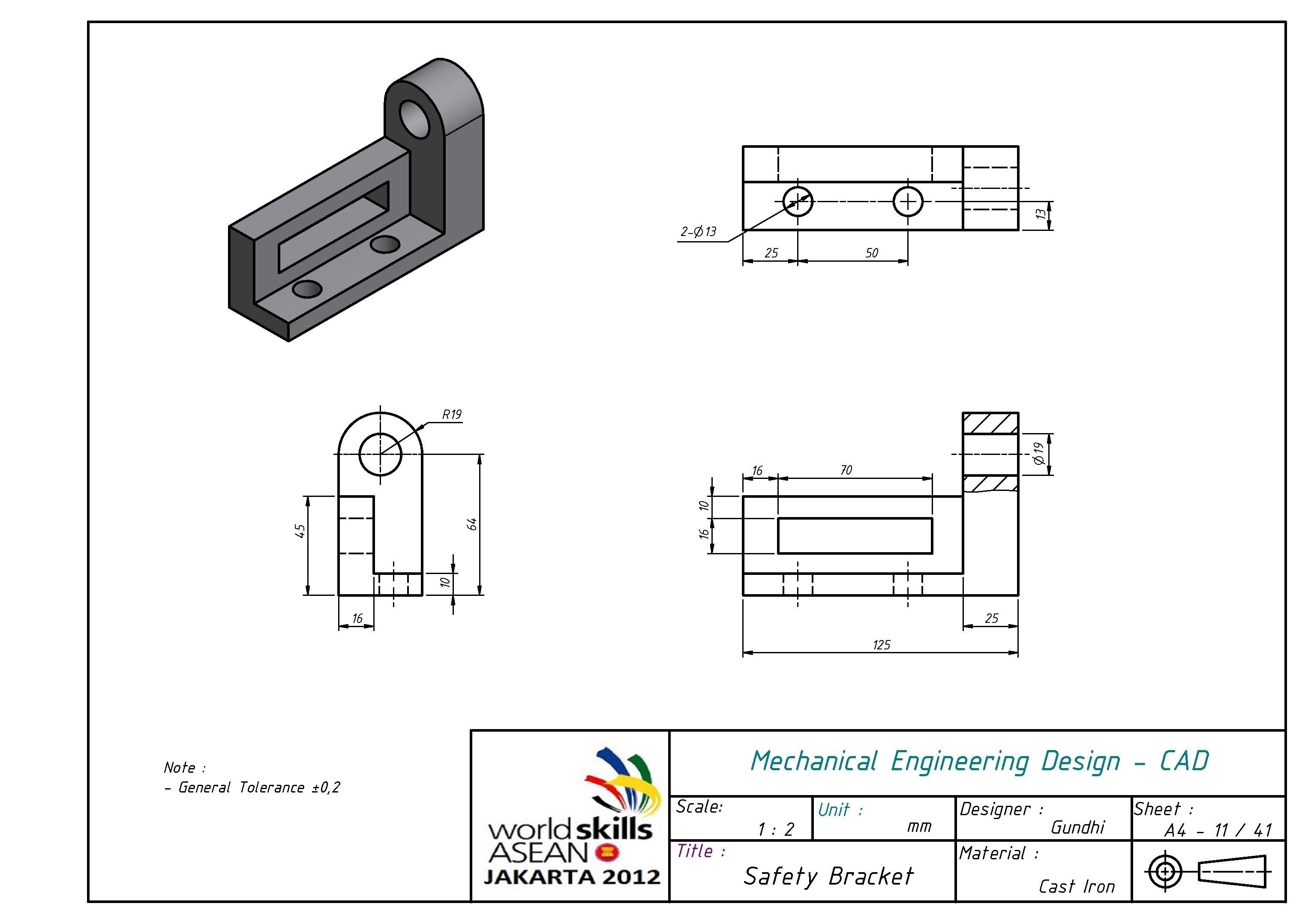 Safety Bracket 3D CGTrader