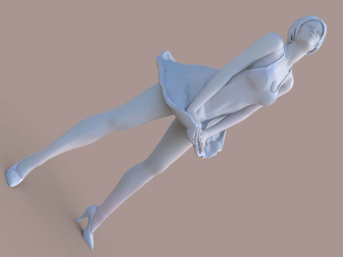 Marylin pose 3D print model