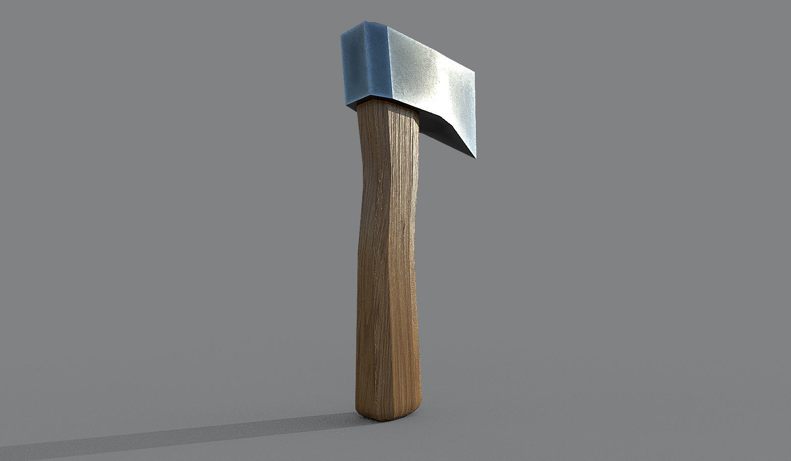 Simple Axe Low-poly 3D model_2