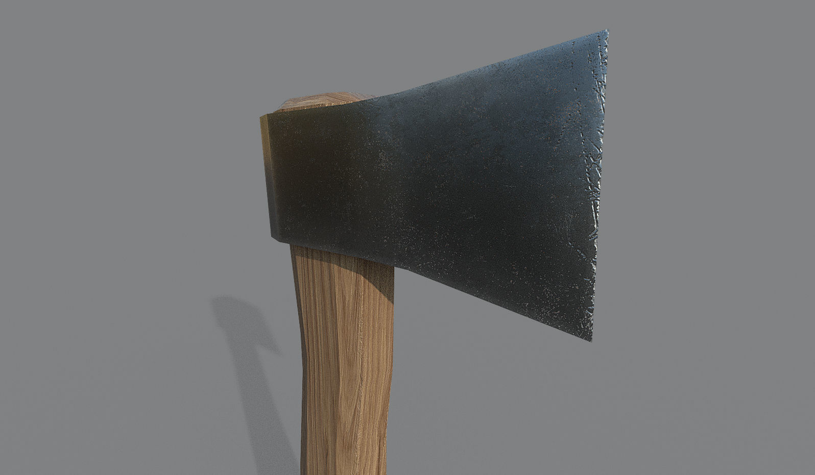 Simple Axe Low-poly 3D model_1