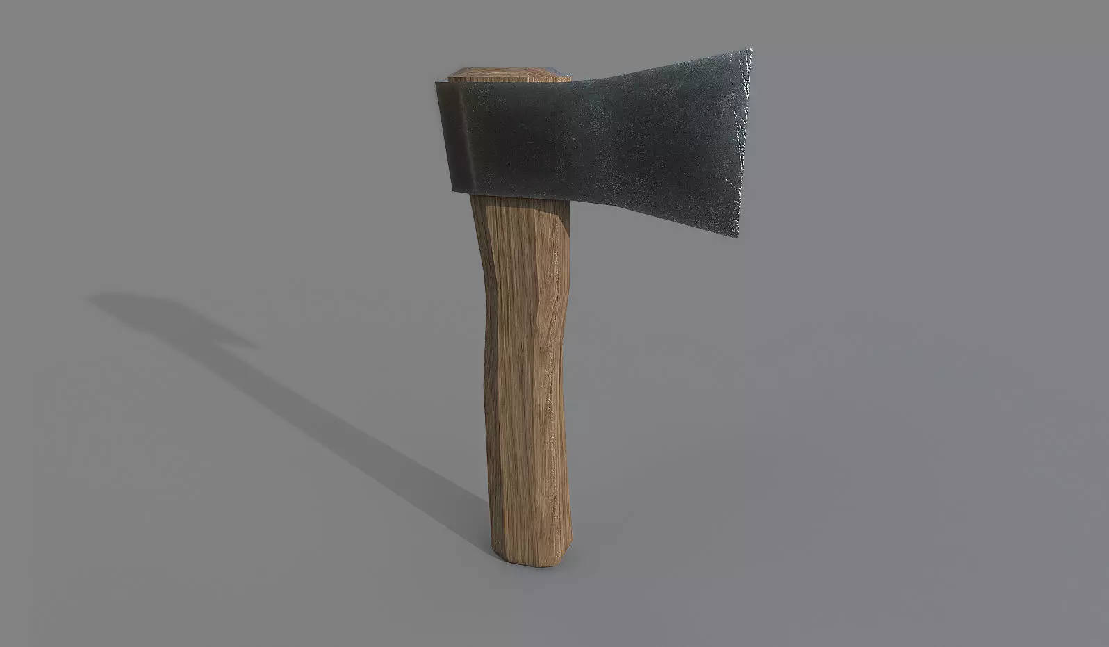 Simple Axe Low-poly 3D model_0