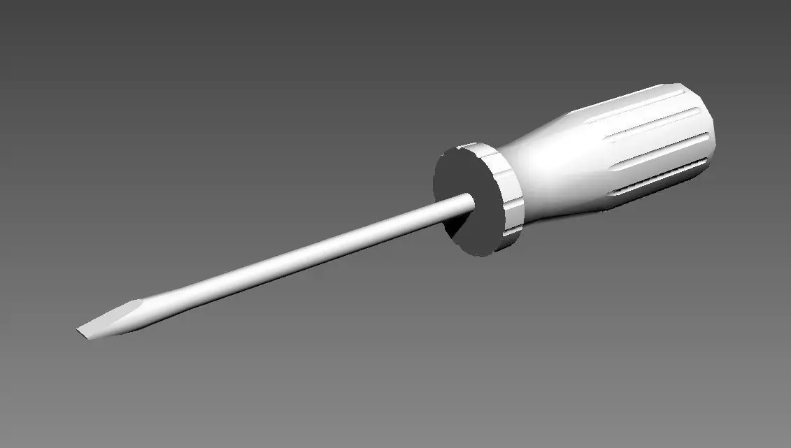 Screwdriver Low-poly 3D model_0