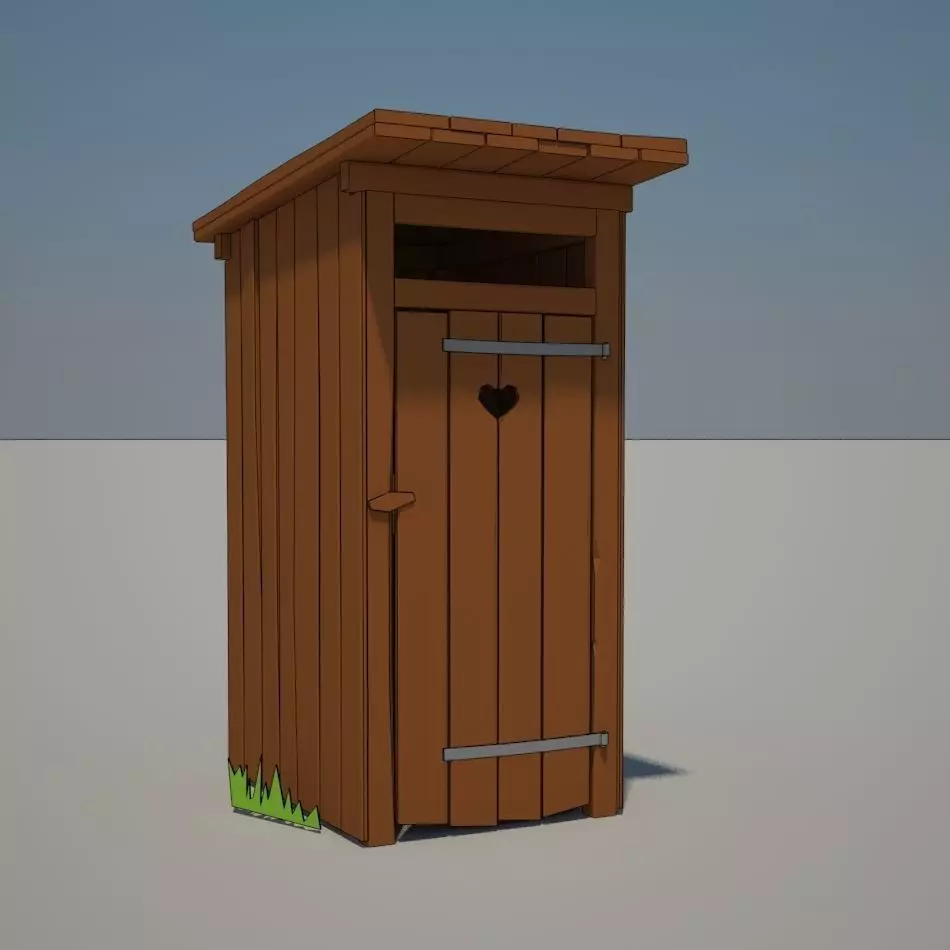 Cartoon Latrine 3D model