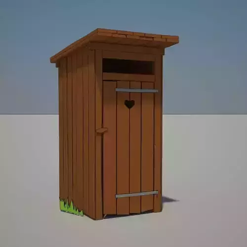 Cartoon Latrine 3D model
