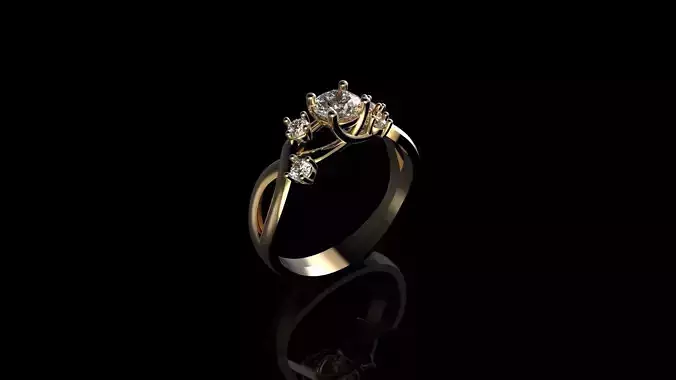 Soliter engagement ring