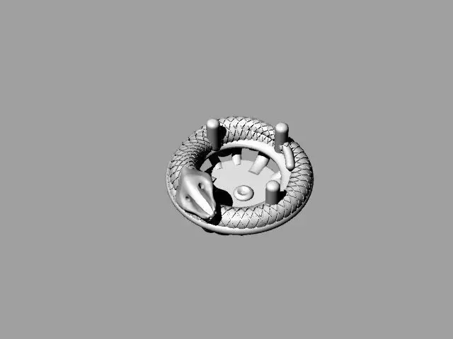 earring snake Free 3D print model