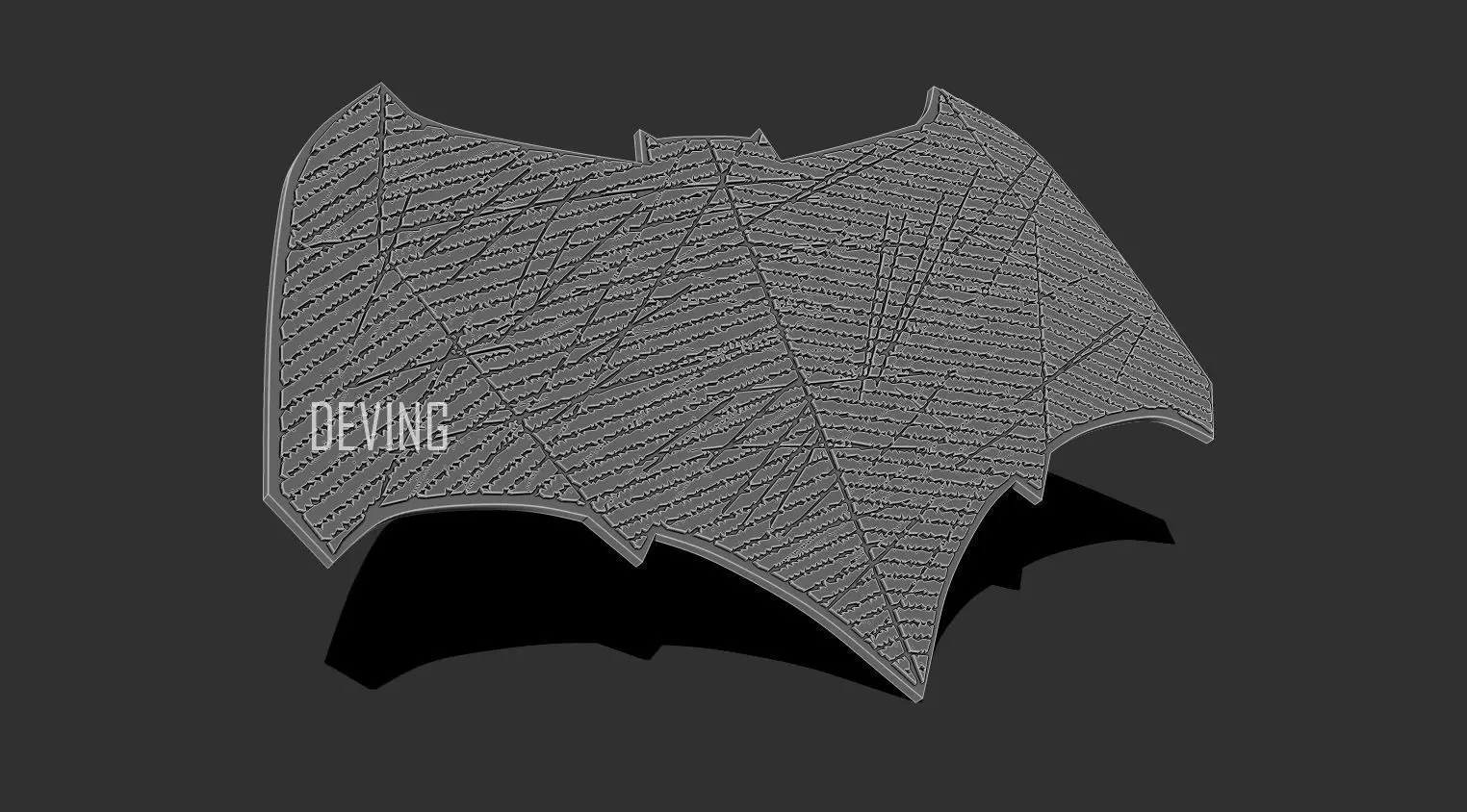 Batman JL emblem for cosplay 3D print model_0