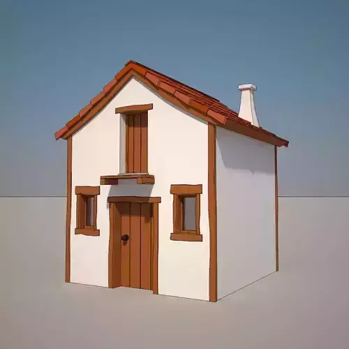Cartoon Medieval House 03